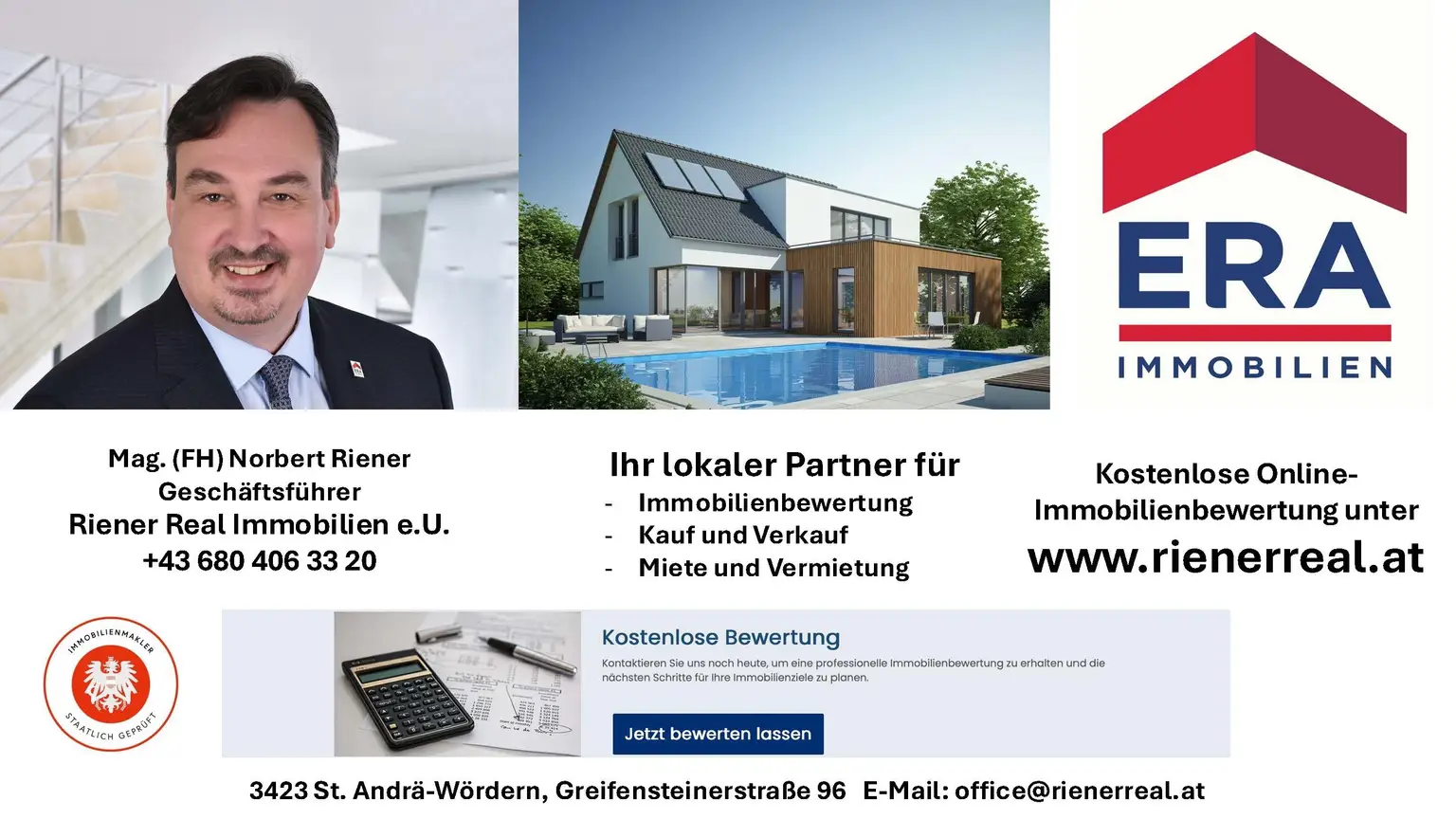 Moderne 3-Zimmer-Wohnung mit Loggia/Balkon in St. Andrä-Wördern – Ihr neues Zuhause!