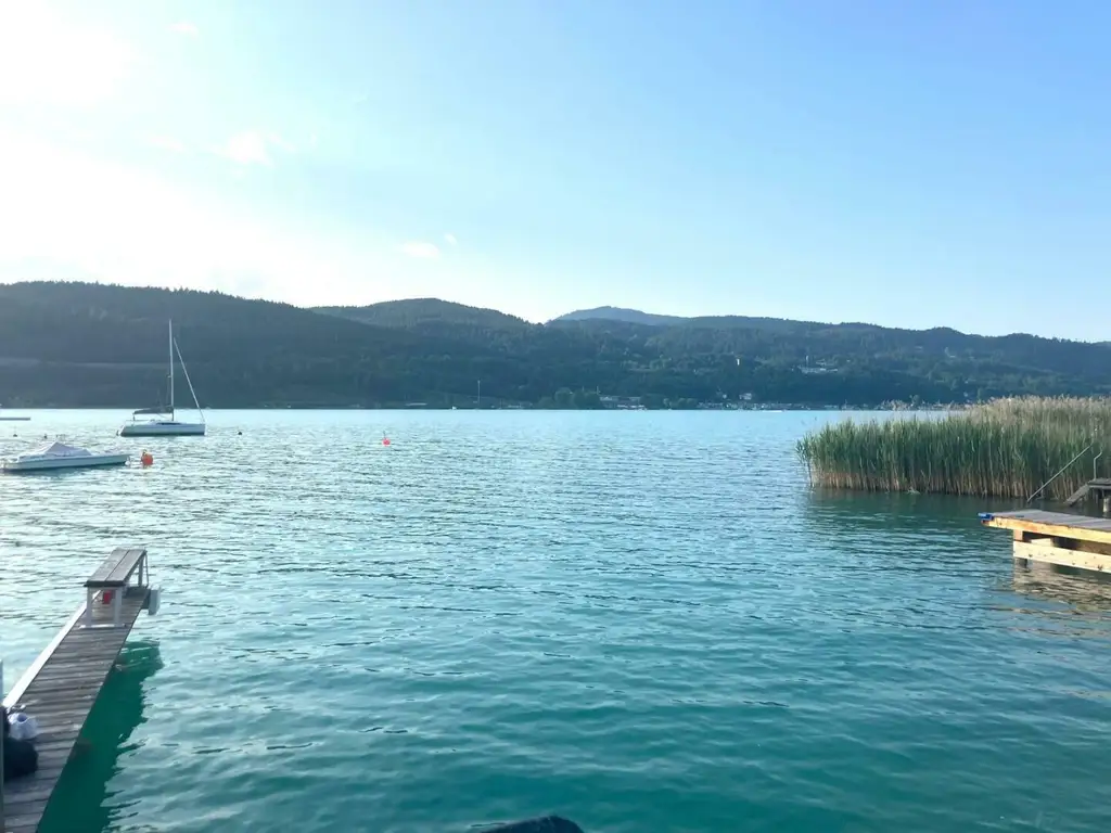 Schiefling - Penthouse Wohnung mit Seeblick und Privatstrand am Wörthersee