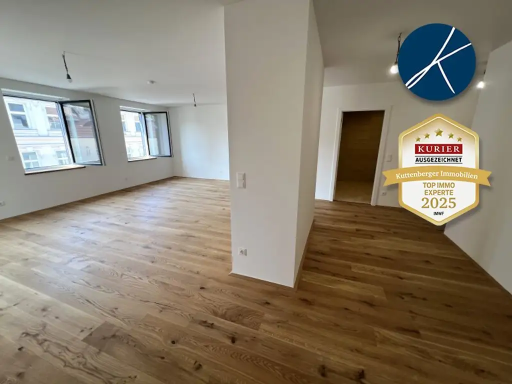 *Superprojekt: ''Über den Baumwipfeln" TOP 45 MIT ZWEI TRAUMHAFTEN WEST-LOGGIEN