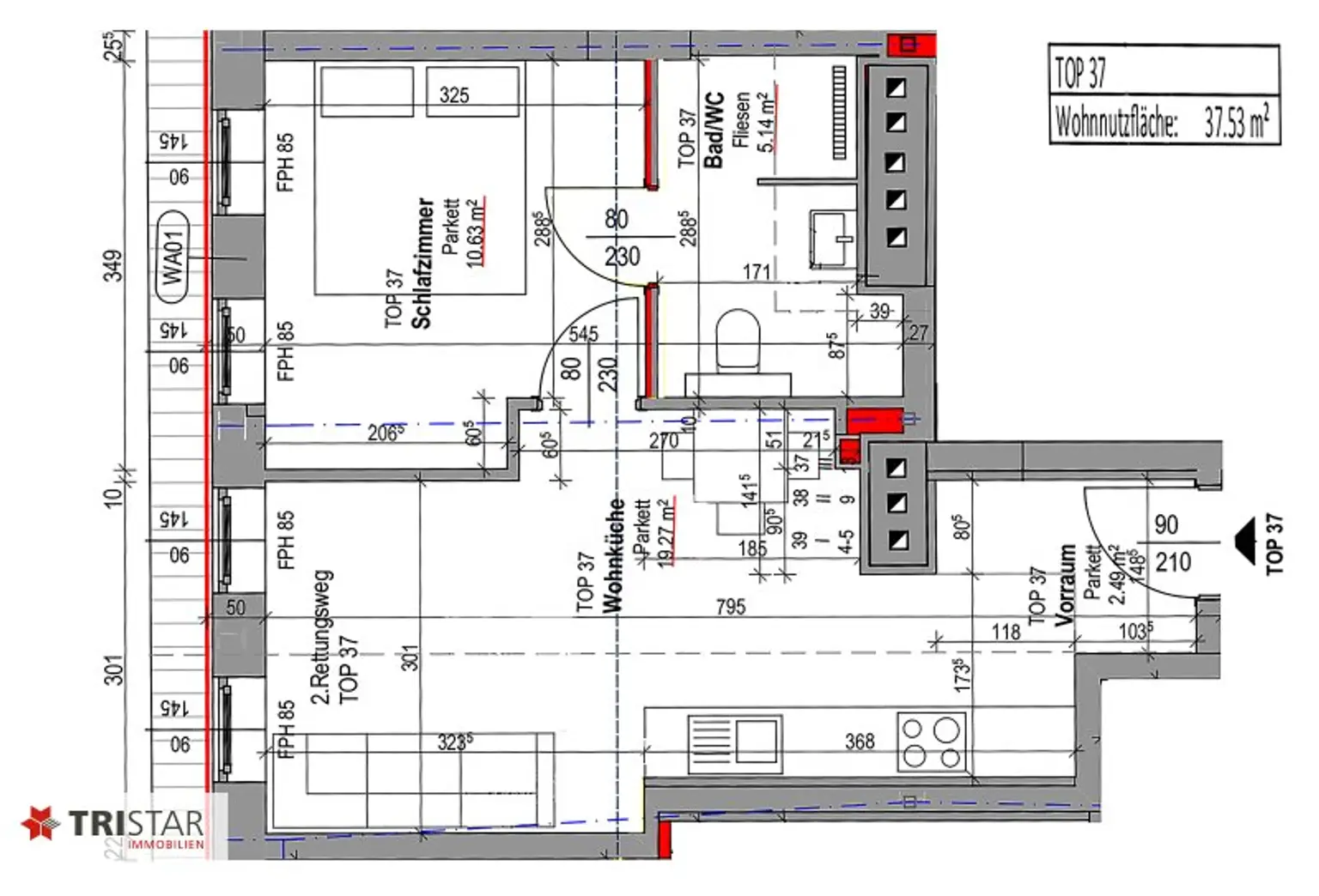 NEU! • U6 JÄGERSTRASSE • 15 NEUBAU DACHGESCHOSSWOHNUNGEN • FÜR ANLEGER UND EIGENNUTZER • EIGENTUM • 1200 WIEN •