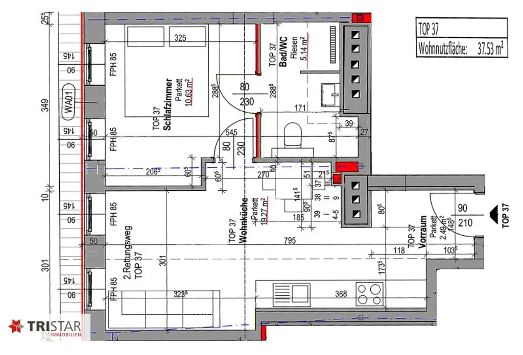 NEU! • U6 JÄGERSTRASSE • 15 NEUBAU DACHGESCHOSSWOHNUNGEN • FÜR ANLEGER UND EIGENNUTZER • EIGENTUM • 1200 WIEN •