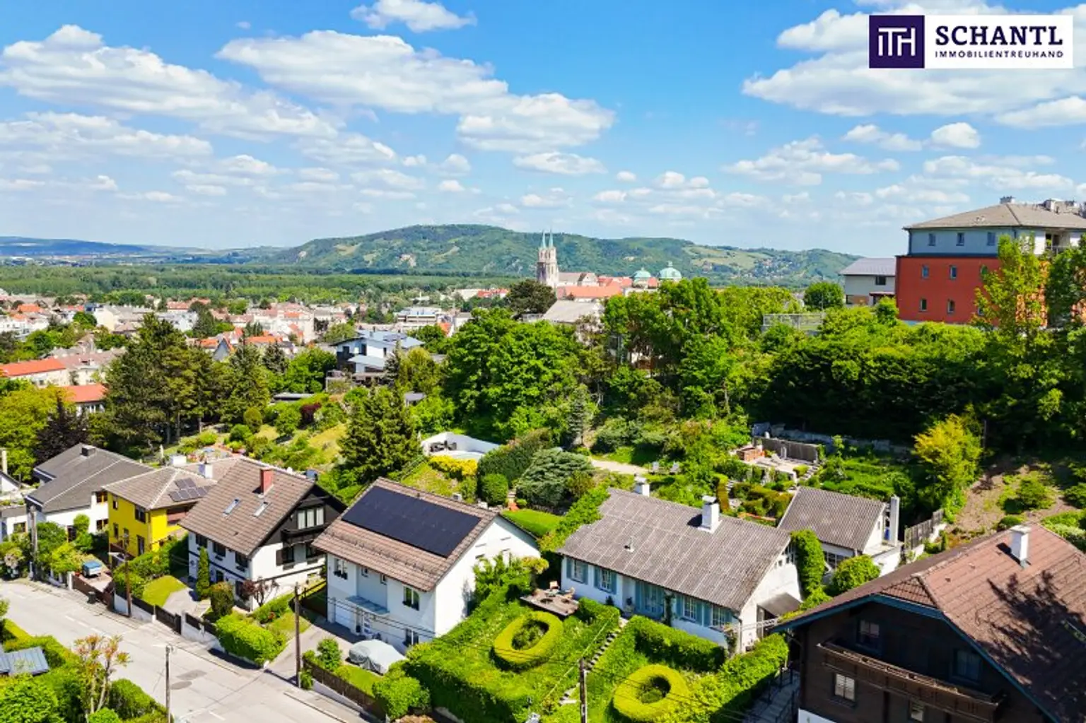 Umgebung, Blick auf Stift Klosterneuburg