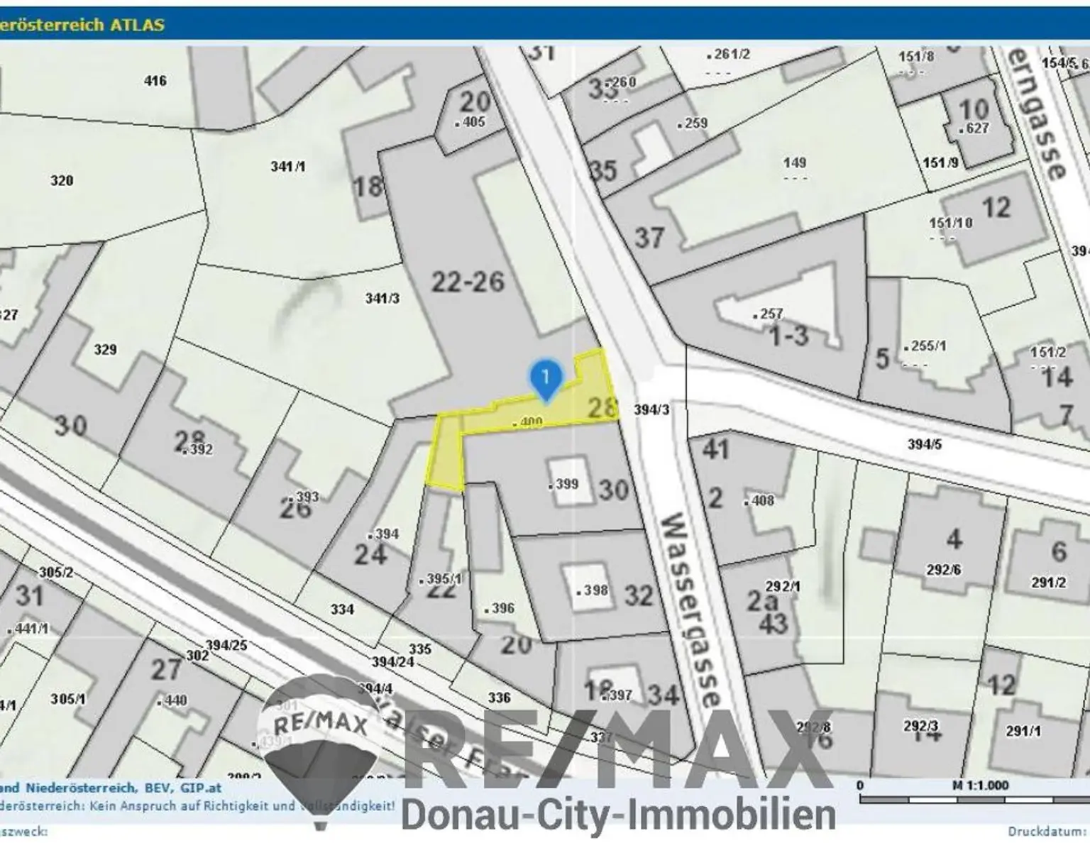 " Seltene Gelegenheit: Baugrund im Herzen von Baden bei Wien "