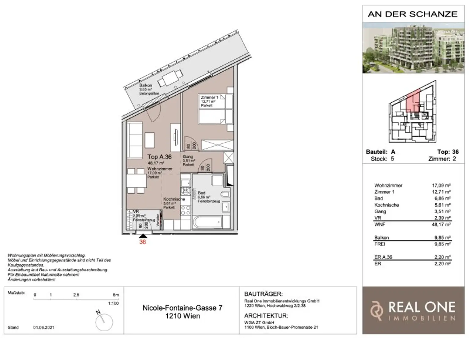PROVISIONSFREI - THE WATERFRONT CURIOSITY - ABSOLUTE SELTENHEIT – EIGENGRUND BEI DER ALTEN DONAU!
