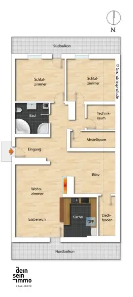 Fügen - großzügige 4 Zimmerwohnung im Dornröschenschlaf