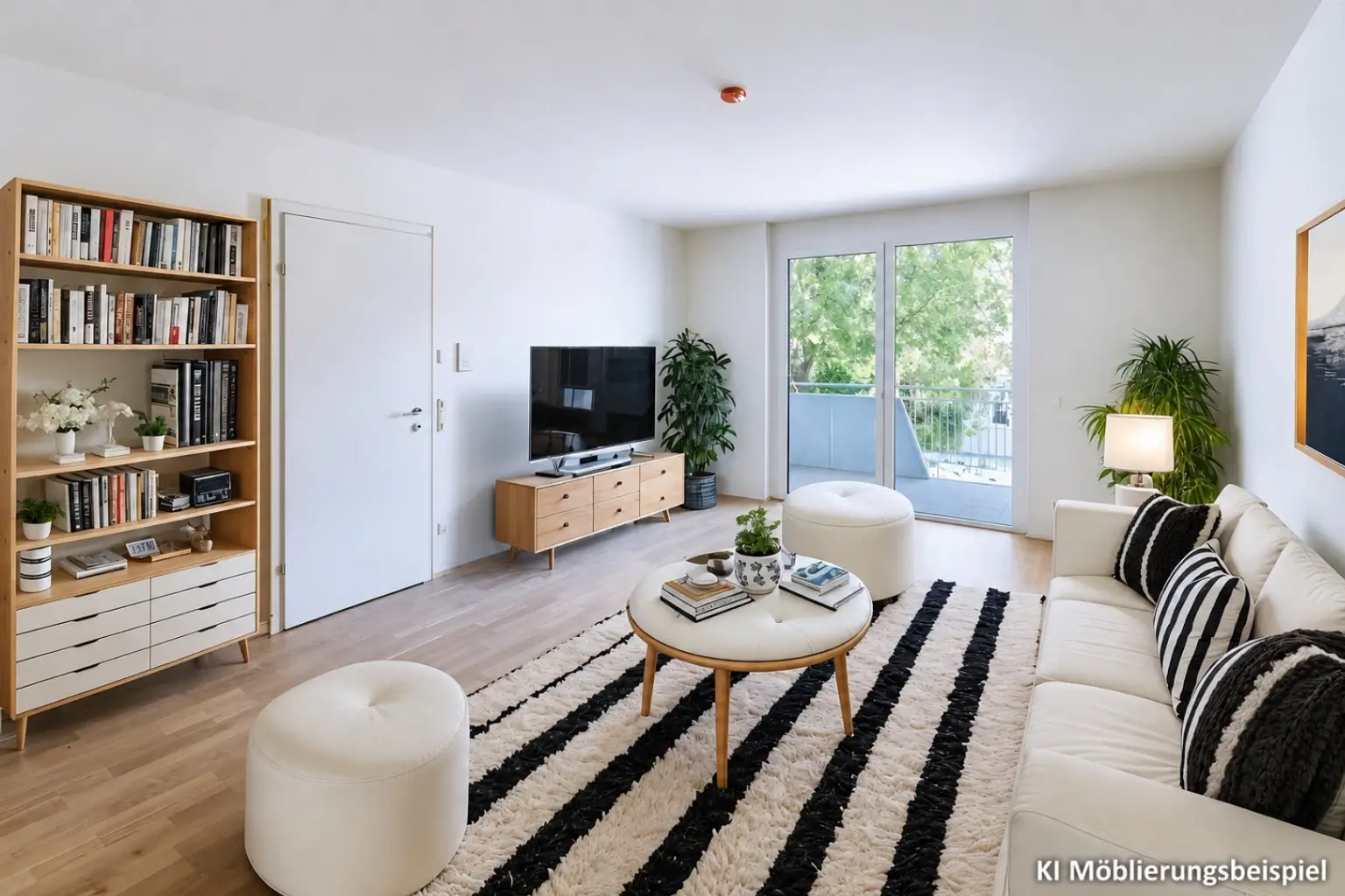 Wohnzimmer KI Möblie