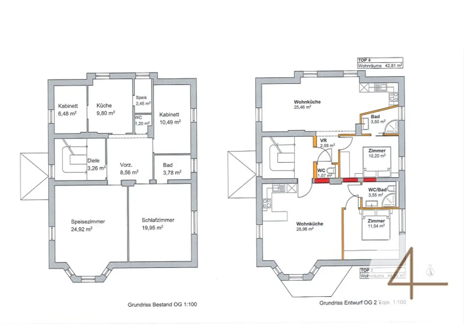 TOP-Lage nähe Stadtzentrum! Sommeraktion! Sanierungsbedürftig mit Ausbaupotential! Studie für 4 Wohneinheiten mit DG-Ausbau vorhanden!