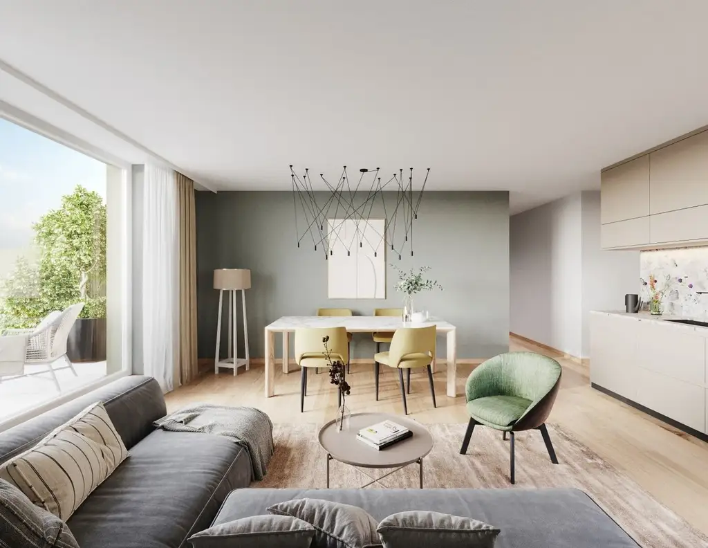 PROVISIONSFREI! Harmonisch konzipierte 4-Zimmer-Wohnung | 2 Bäder | Rundum-Terrasse