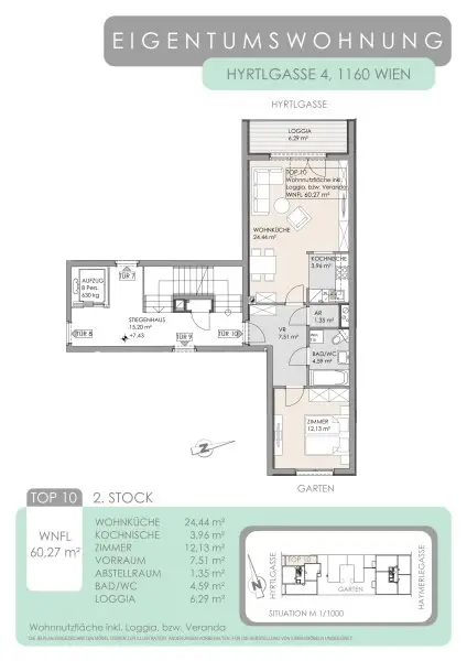 Moderne 2-Zimmer-Neubauwohnung mit Balkon!