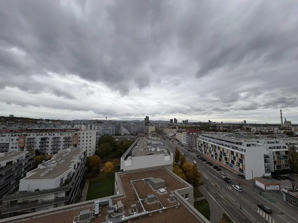 Q11 Leben in Simmering - Traumhafter Ausblick -
Loggiawohnung mit 3 Zimmern und Deckenkühlung!