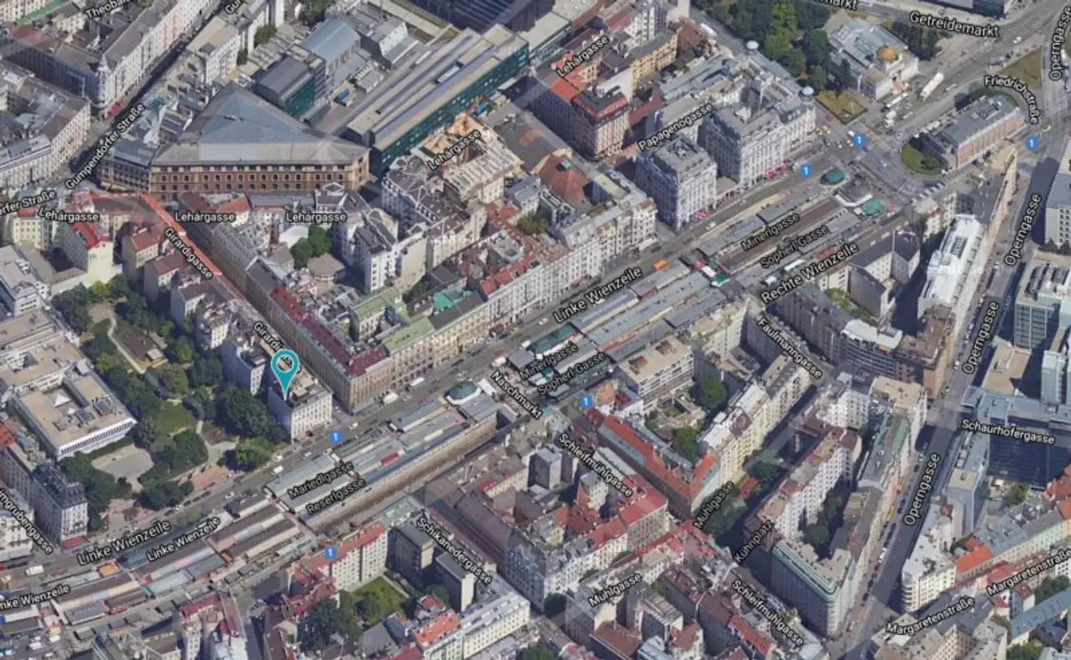 MIETWOHNUNG-INNENSTÄDTISCHE & EXQUISITE - PENTHOUSE- WOHNUNG-OHNE DACHSCHRÄGEN! mit 2,5-Zimmern in Top Lage - NASCHMARKT - 1060 WIEN!