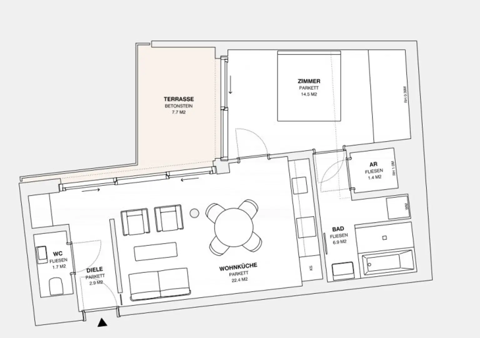 ++MOLLARD 50++ stilvolle 2-Zimmer-Wohnung mitten im Herzen der Stadt (1/19)