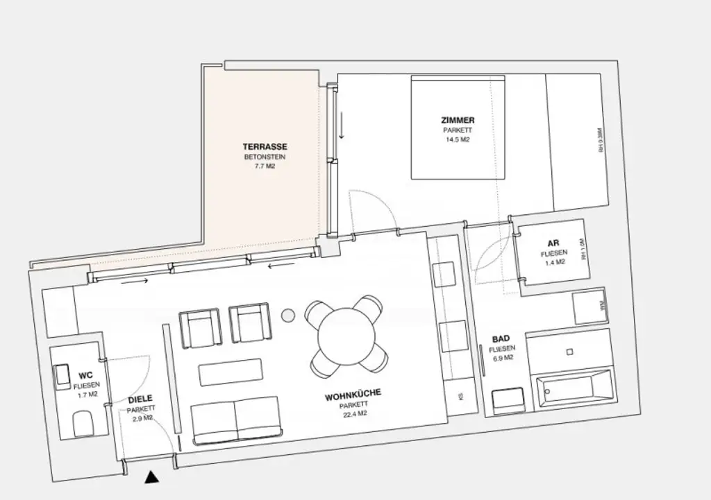 ++MOLLARD 50++ stilvolle 2-Zimmer-Wohnung mitten im Herzen der Stadt (1/19)