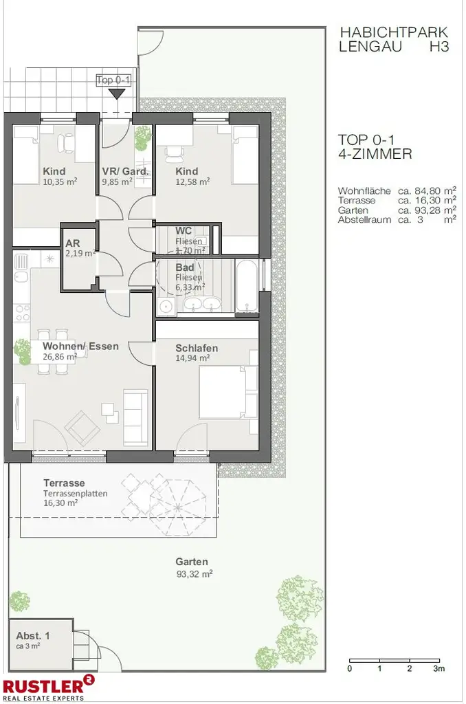 Wohnungsplan Top 0.1