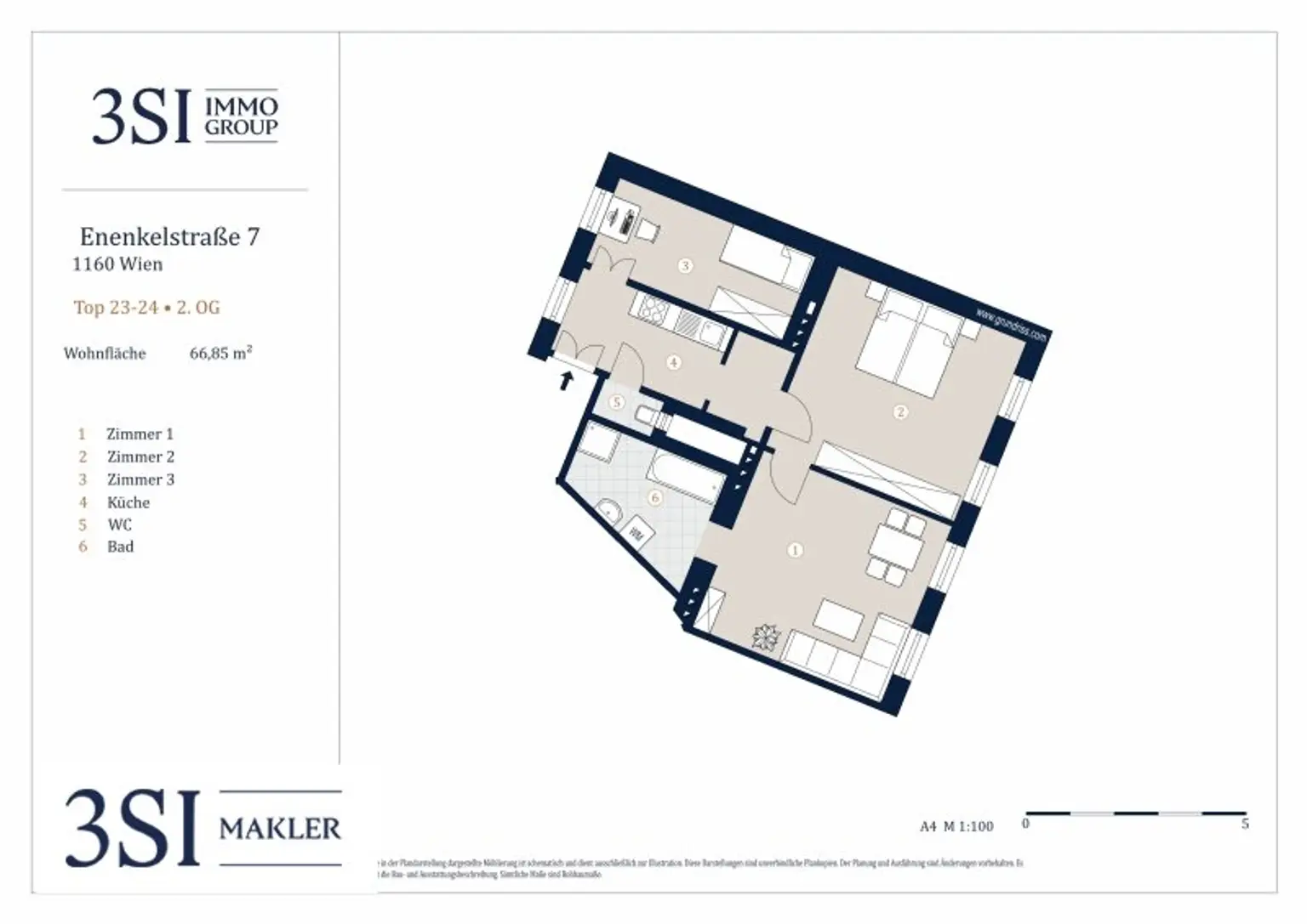 Wohnen mit Charakter – charmante Stilaltbauwohnung mit Hofruhe und Flair