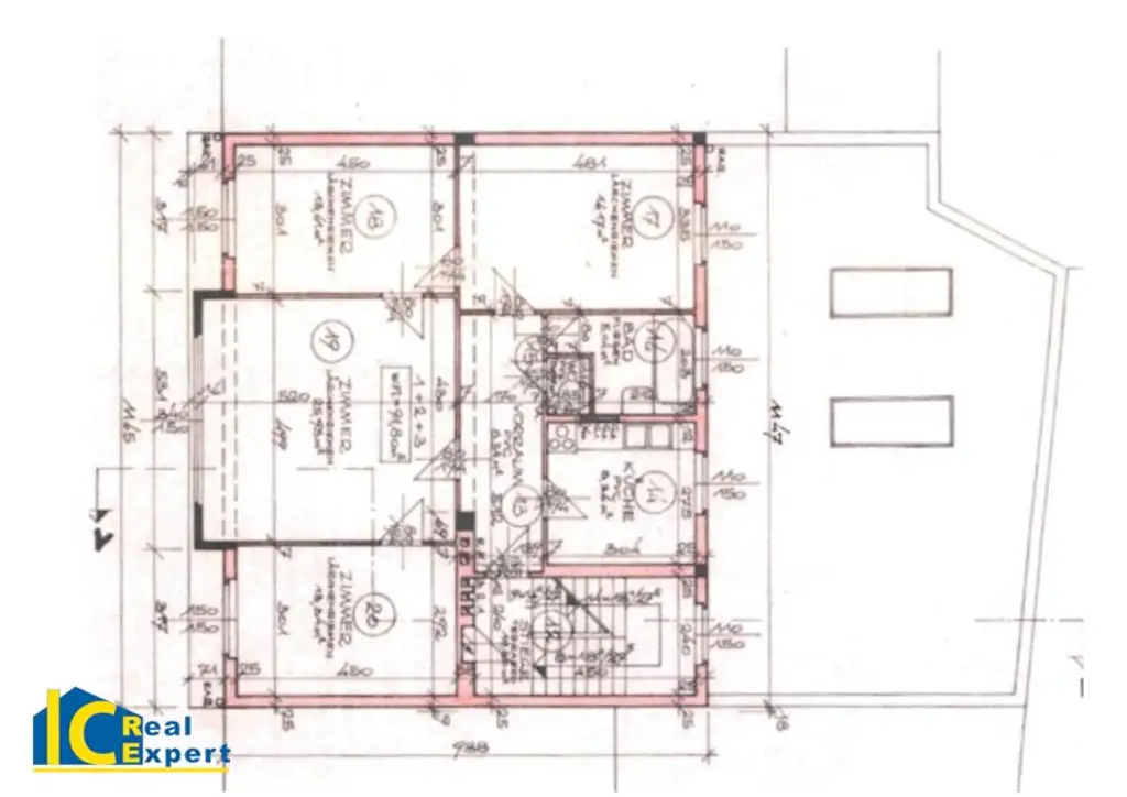 Etagenwohnung mit Terrasse
