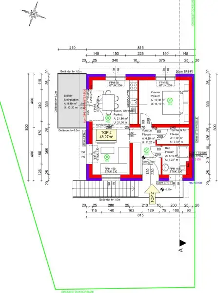 +++Moderne Mietwohnung 48m2 Wohnfläche mit Balkon – Erstbezug in Neutal+++