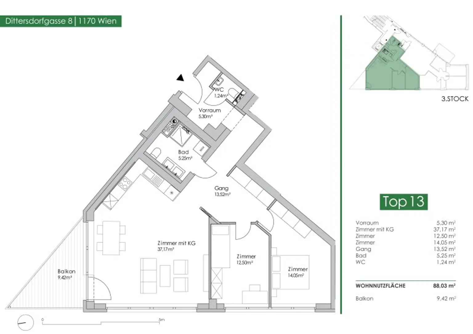 Heller Wohntraum nahe S-Bahn-Station Hernals - Loftfeeling mit 3 Meter hohen Decken