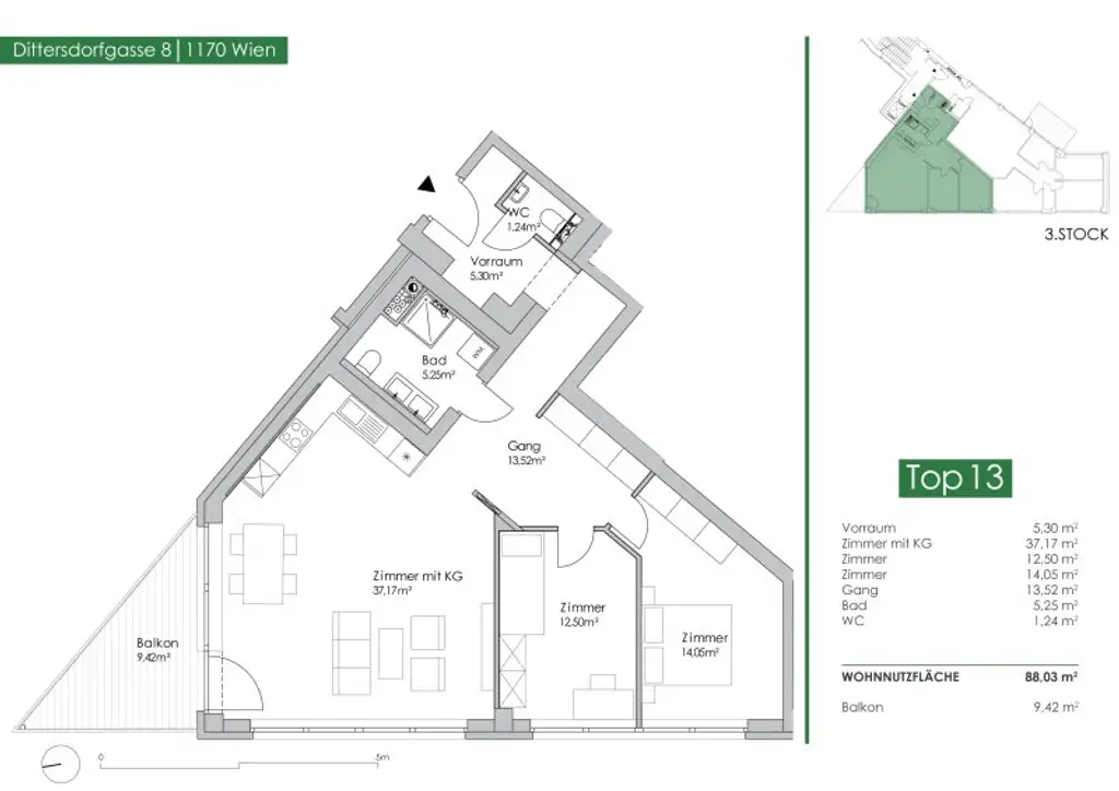 Heller Wohntraum nahe S-Bahn-Station Hernals - Loftfeeling mit 3 Meter hohen Decken