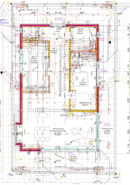 *Großzügiges Rohbau-Einfamilienhaus* Zwei Terrassen und weitläufigem Garten