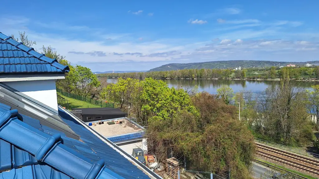 Edelrohbau-Villa, Herrschaftlicher Wohnsitz am Fuße des Kahlenberges an der Donau. Teilrestauriert entkernt und komplette Ausbauplanung.