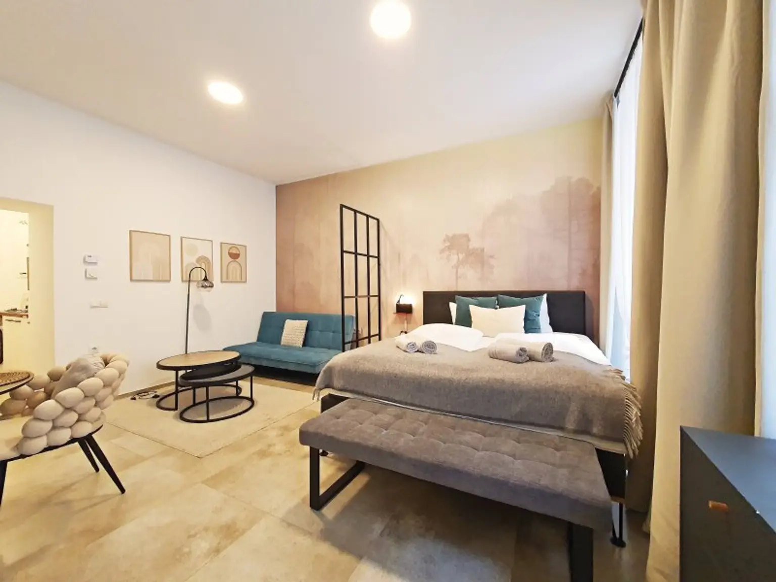 Wohnung-A: Zimmer 1 ca. 22,34 m²