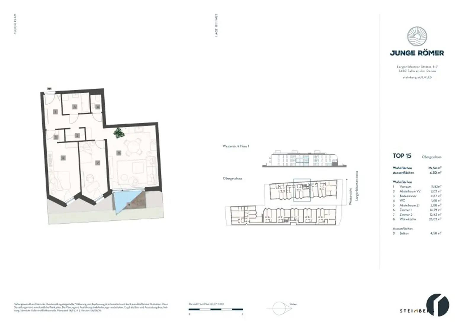3 Zimmer Wohnung Nähe Donaulände