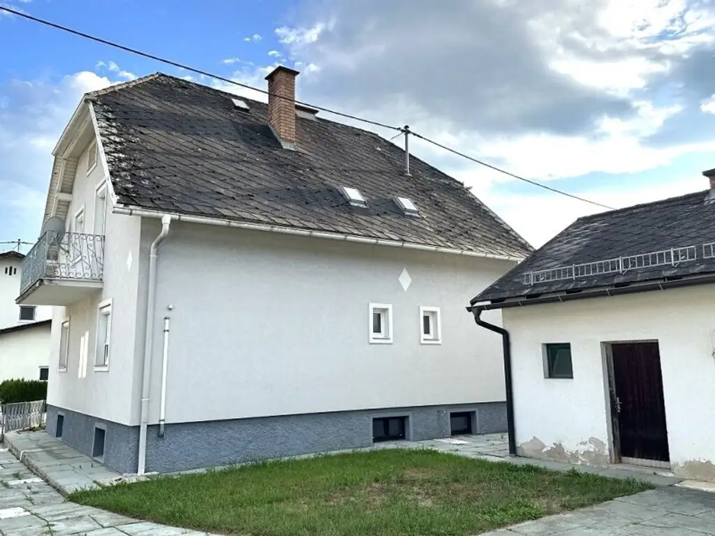 WOLFSBERG - SANKT THOMAS, 160 m2 Einfamilienhaus mit Potential, Vollkeller, 1139 m2 Grundstück, Wirtschaftsgebäude