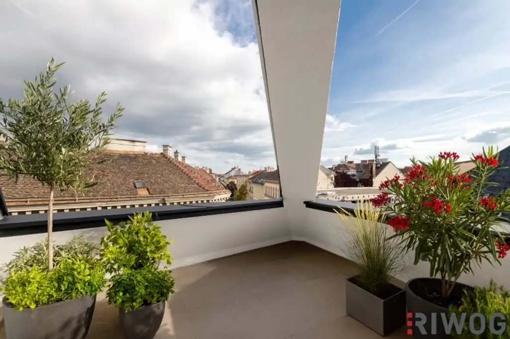 DACHGESCHOSSWOHNUNG II ERSTBEZUG MIT TERRASSE UND DACHTERRASSE II 4 ZIMMER II NÄHE OTTAKRINGER BRAUEREI II PROJEKT ABELEGASSE 20