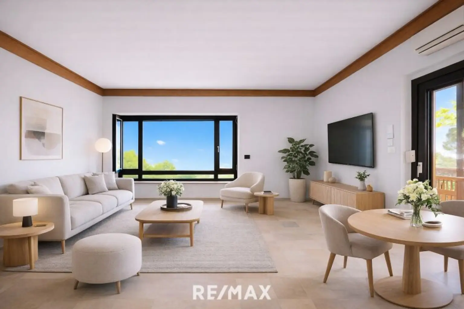 Wohnzimmer (virtuell eingerichtet)