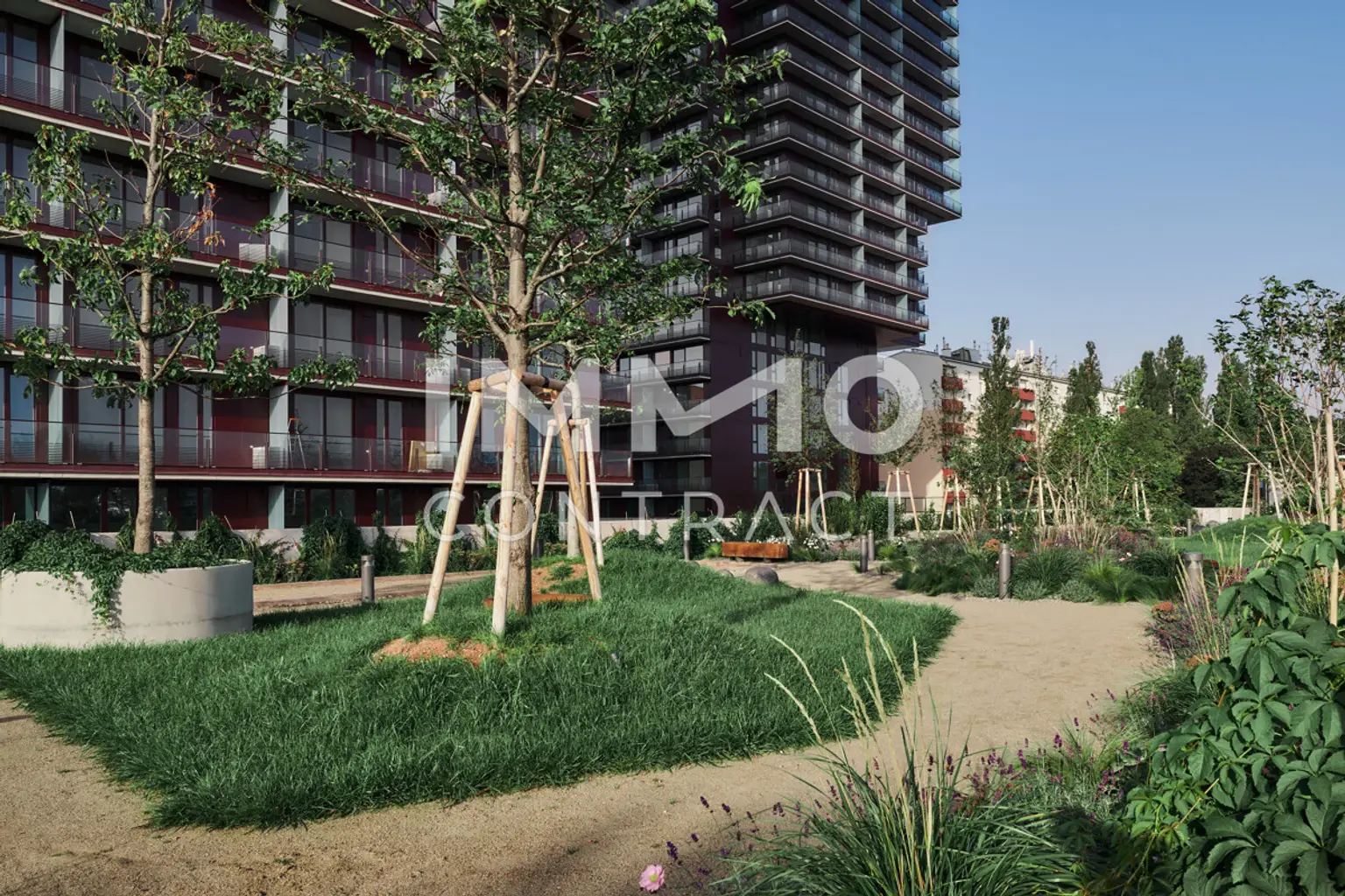 TOP-Ausblick: City mit Stephansdom, Donaukanal, Prater. Concierge, Party & BBQ Lounge, Pool usw.