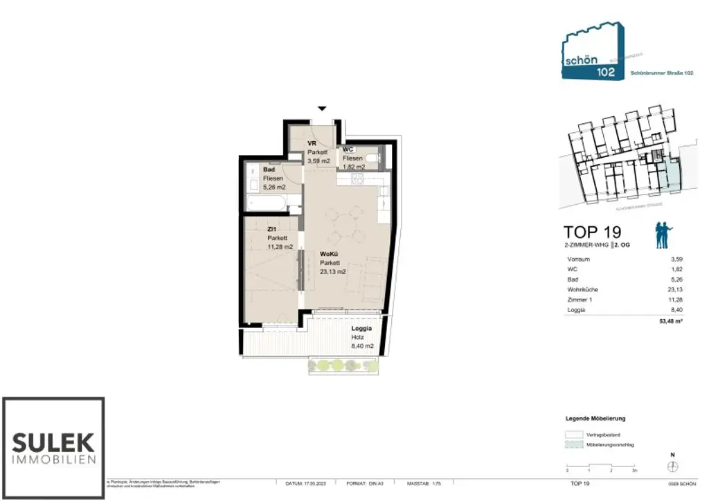 Ab November! Gemütliche, helle Kleinwohnung mit sonniger Loggia - Zweitbezug im Projekt Schön102