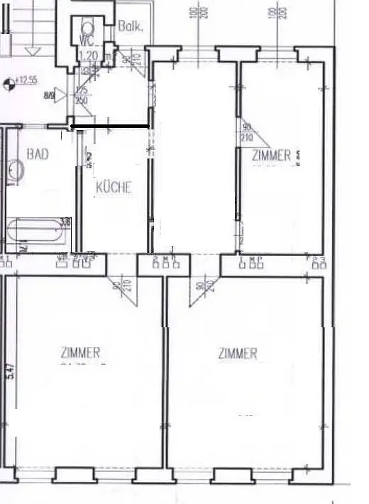 Bandgasse / Sanierungsbedürftige 2 Zimmer Wohnung
Dachgeschoß / Charmanter Altbau