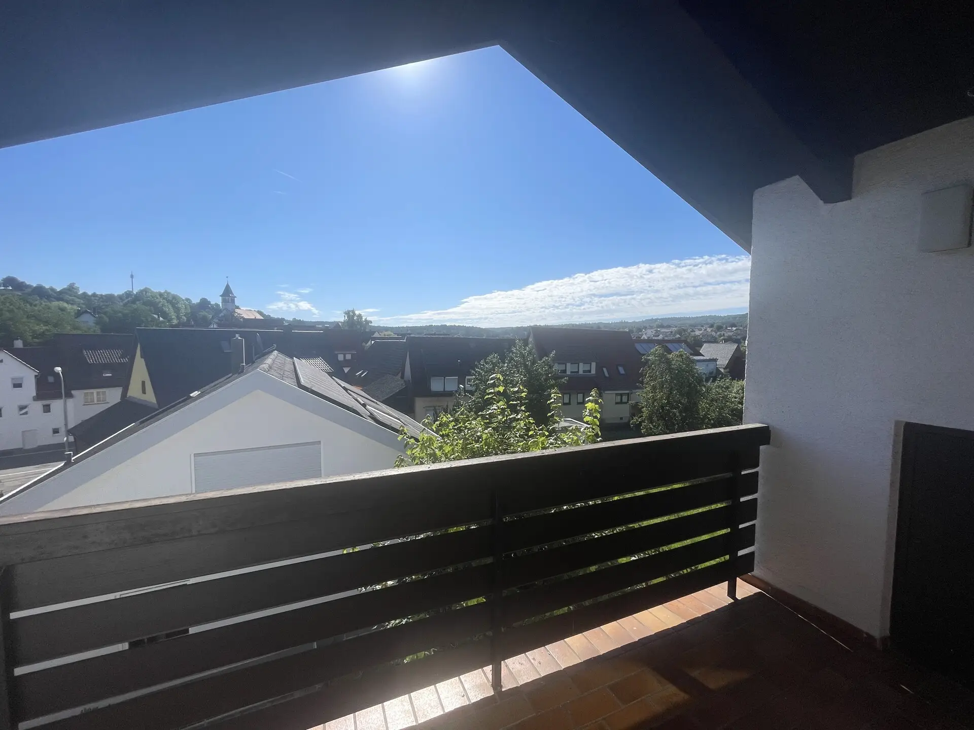 Aussicht vom Balkon