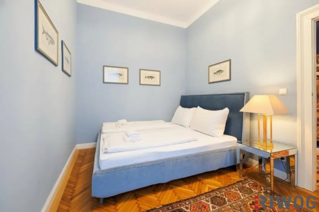 Wohnung mit touristischer Widmung nahe Schloss Schönbrunn | Prunkvolles 4-Zimmer Altbauapartment mit Loggia I 360° Rundgang