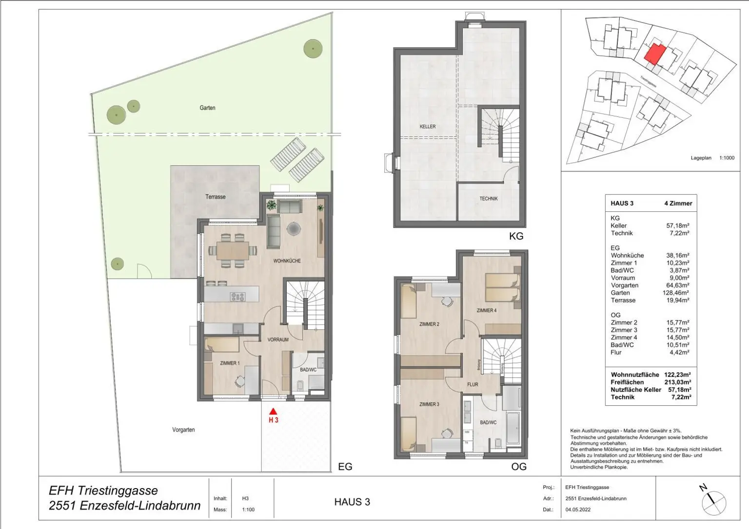 Neubau – Familienfreundlich & energieeffizient: 5‑Zimmer‑Haus mit Keller und 2 Stellplätzen