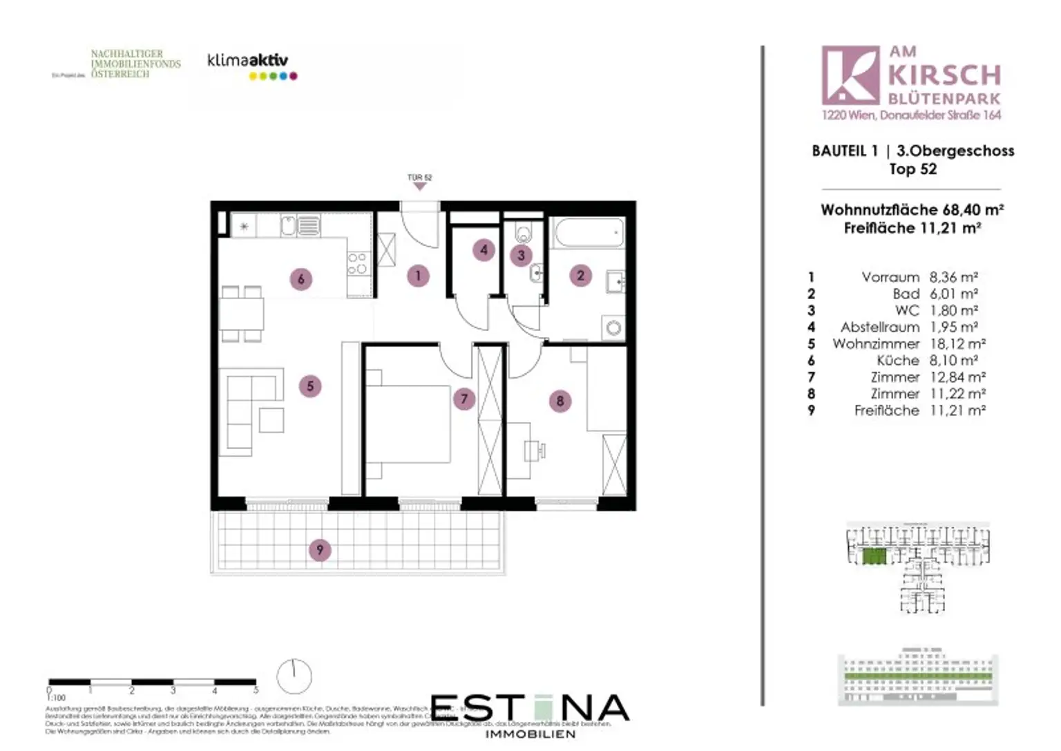 Familienwohnung in Ruhelage direkt beim Kirschblütenpark