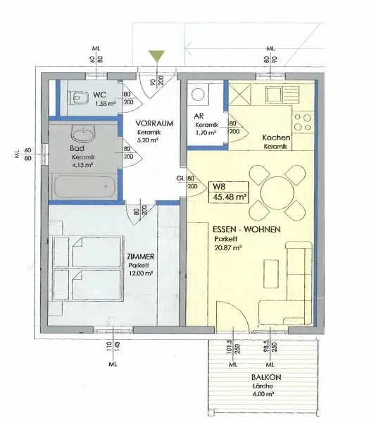 Neuwertige Anlegerwohnung in guter Lage!