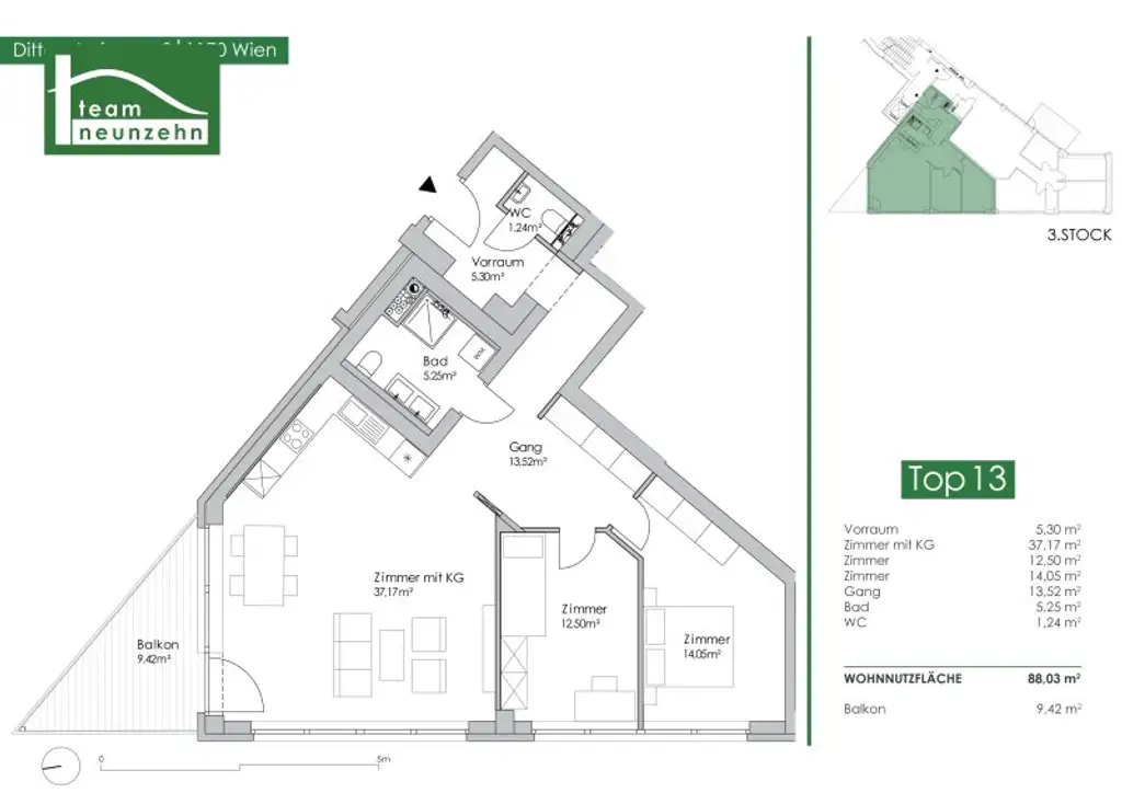 Erstbezug in perfekter Qualität – frisch sanierte 3-Zimmer Wohnung mit Stil. - WOHNTRAUM