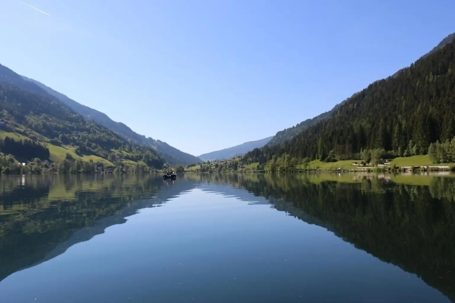 einmaliger Westblick am Brennsee