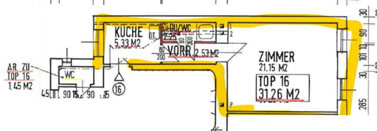 TOP LAGE + vollsanierte, gepflegte 1-Zimmer-Wohnung in 1210 Wien in ruhiger Lage