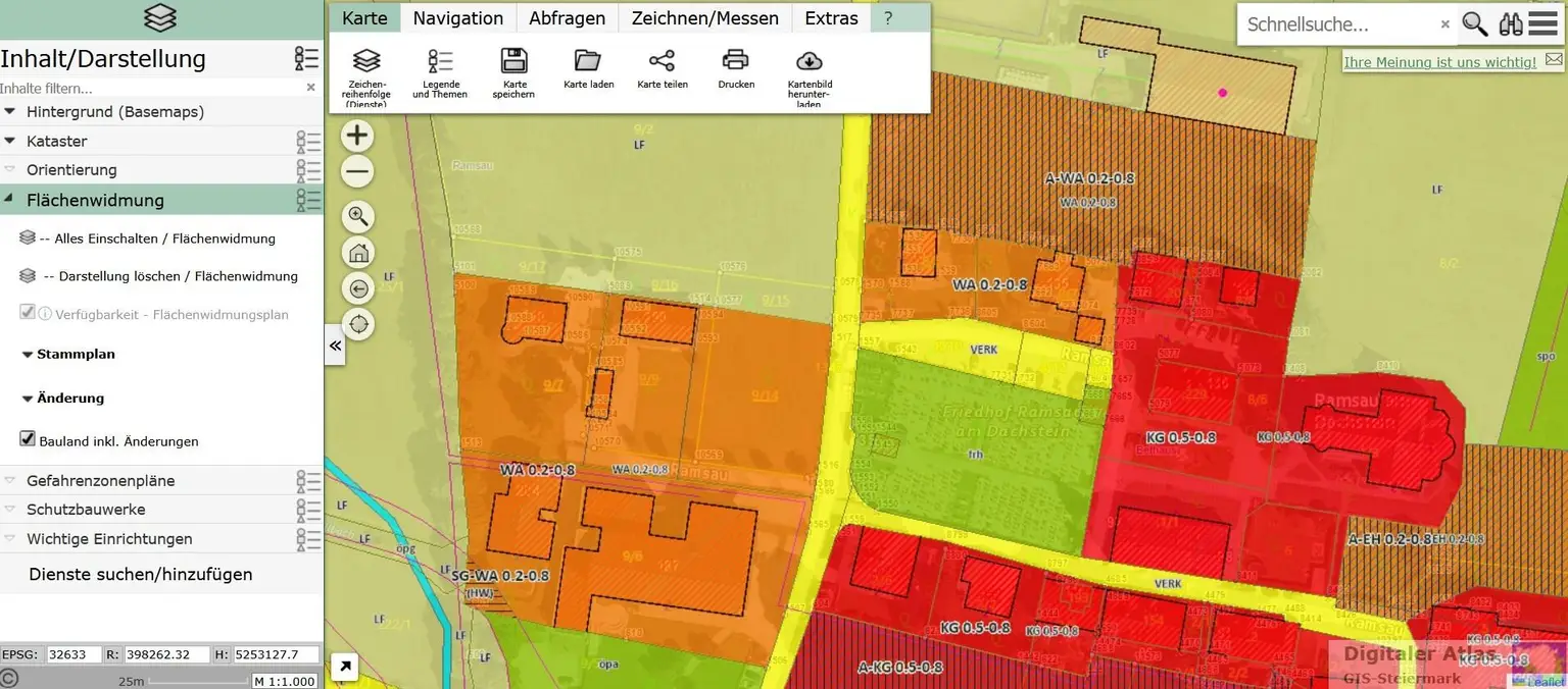 Flächenwidmung GIS