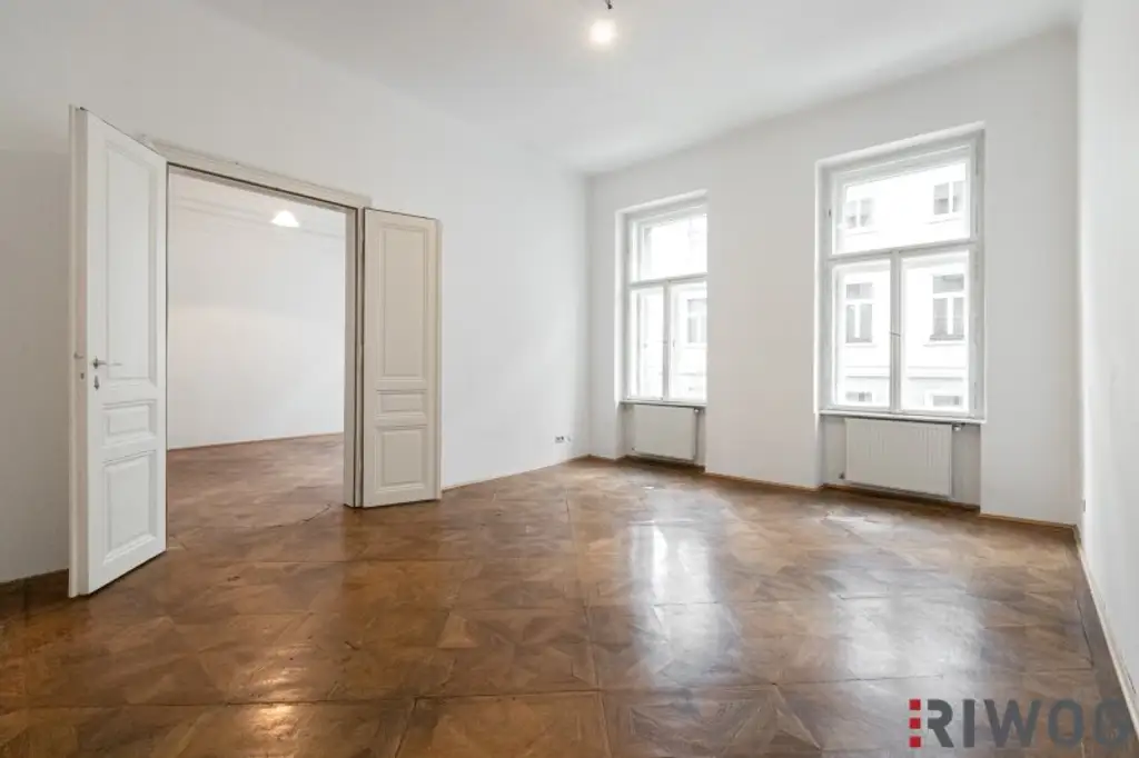 NÄHE 1. BEZIRK, DONAUKANAL UND AUGARTEN | Stilaltbauwohnung mit Potenzial | ca. 3,60 m Raumhöhe | Teils Hoflage | Rembrandtstraße