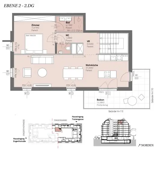 PROVISIONSFREI - Modernes wohnen am Donauufer mit Donaublick!