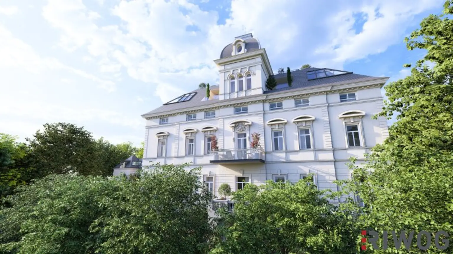 WIENTALBLICK | Lichtdurchflutete Wohnung in der historischen Villa Seutter mit 4,4m Raumhöhe & Blick auf denkmalgeschützte Linde | sanierungsbedürftig | + Garten optional