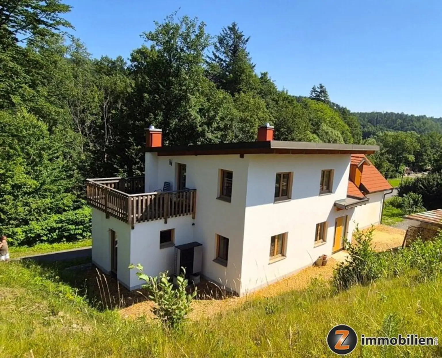 Blick zum Haus