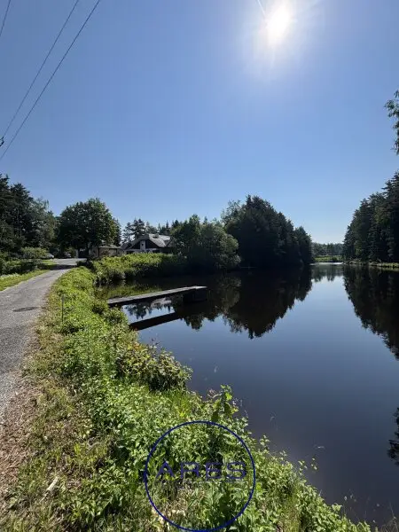 Villa mit Teich in Einzellage mit arrondierten ca. 5,6 ha großen Eigengrund