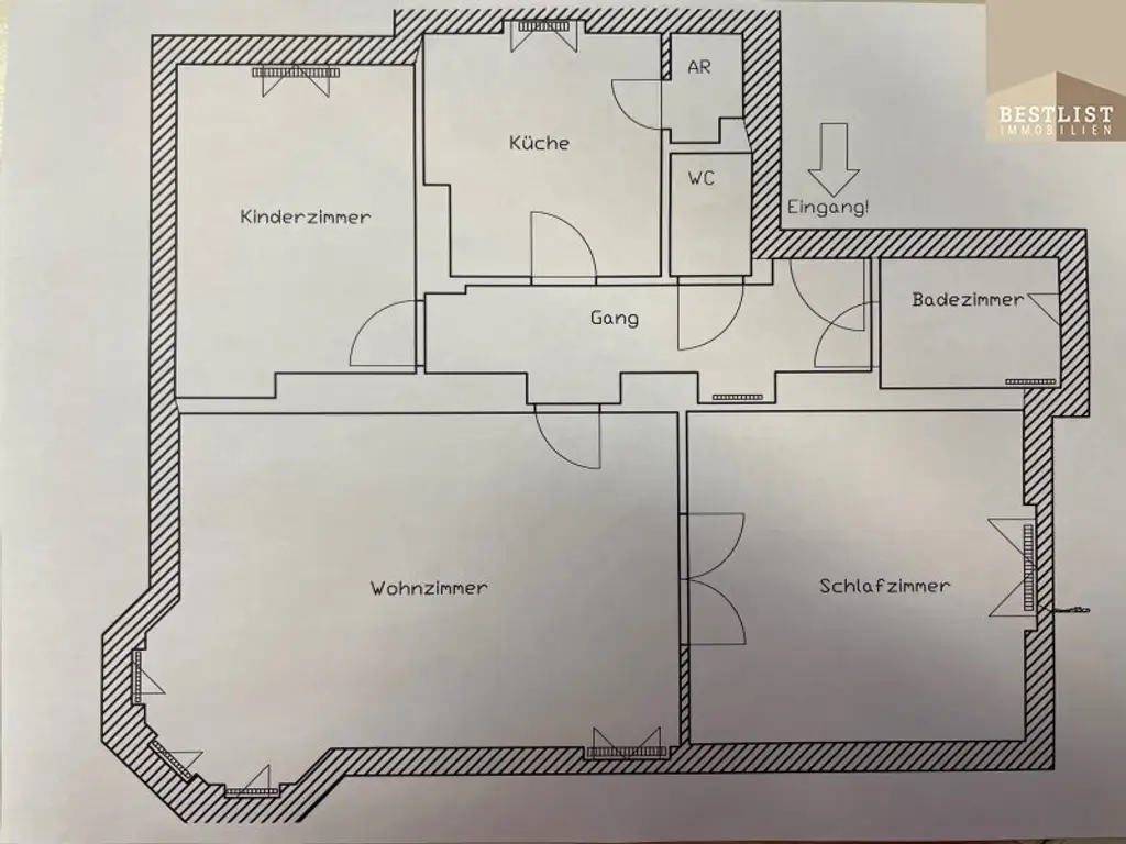 Vermietete 3 Zimmer Erdgeschosswohnung mit Ordinationswidmung