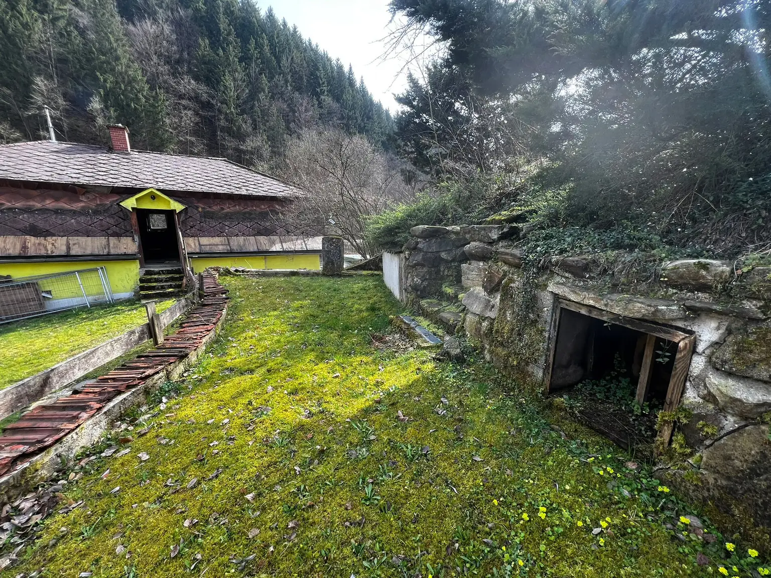 Plateau zum oberen Garten
