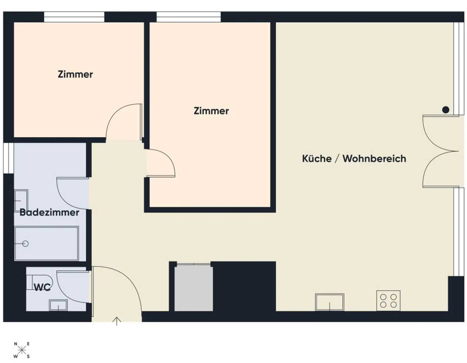 Grundriss ohne Maßstab
